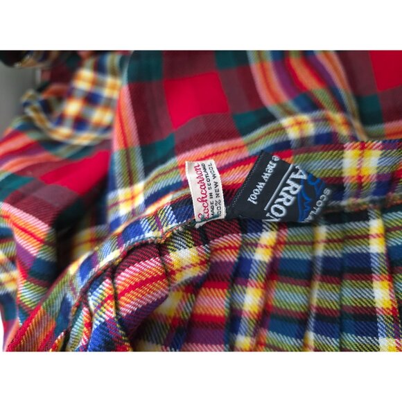 Authentic Lochcarron Scotland Tartan Plaid New Wool Kilt Skirt Side Buckles 28" - Picture 6 of 6